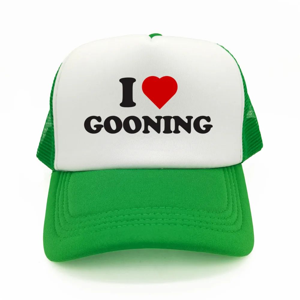 

Funny I Love Gooning Baseball Caps Cool Summer Unisex Mesh Net Hat Humor Trucker Cap Unisex Outdoor Mesh Net Caps Fahsion Adjustable