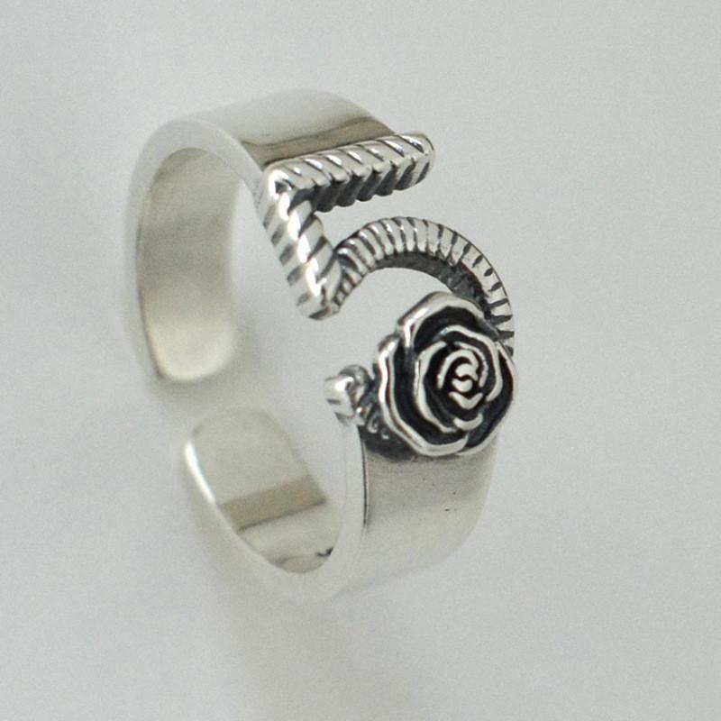 

Ретро Камелия Эксклюзивное Кольцо с Открытым Цветком Для Женщин Модное Регулируемое И