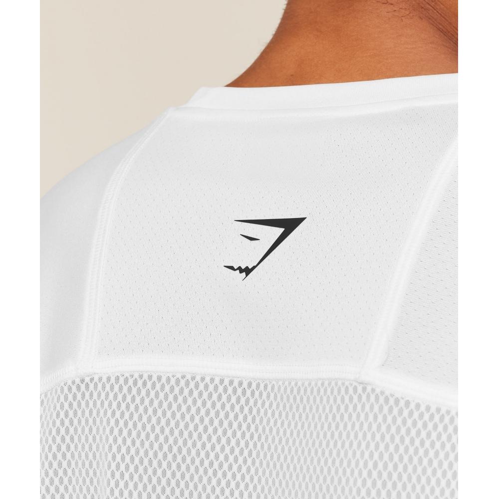 Gymshark Train T shirT whiTe A4c5o Wb57