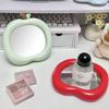Ins Decorative Mirror Apple Shape Makeup Mirror Desktop Cosmetic Mirrors For Bedroom Dormitory Desk Accessories Home Decor