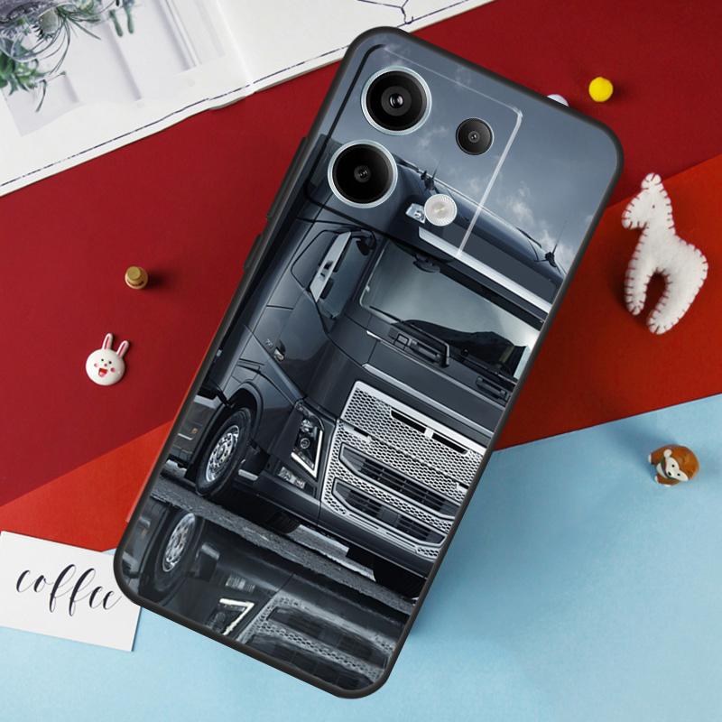 Cool Heavy Truck Car Case For Xiaomi Redmi Note 12 11 10 9 8 13 Pro Plus 12S 11S 10S 9S 10A 9C 10C 12C 13C Cover