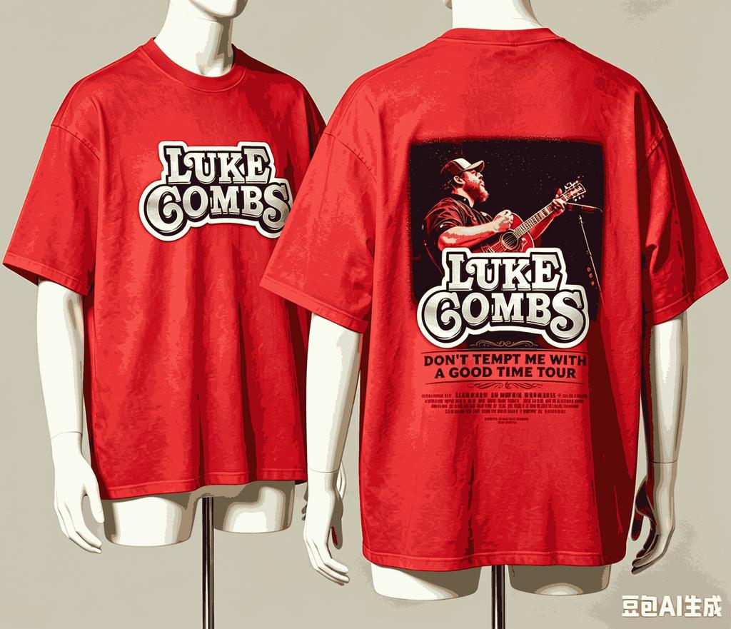 Luke Combs For Fan Gift Tshirt Unisex Unisex Harajuku Oversized Unisex Short Sleeve Streetwear High Quality Couples Retro Couples