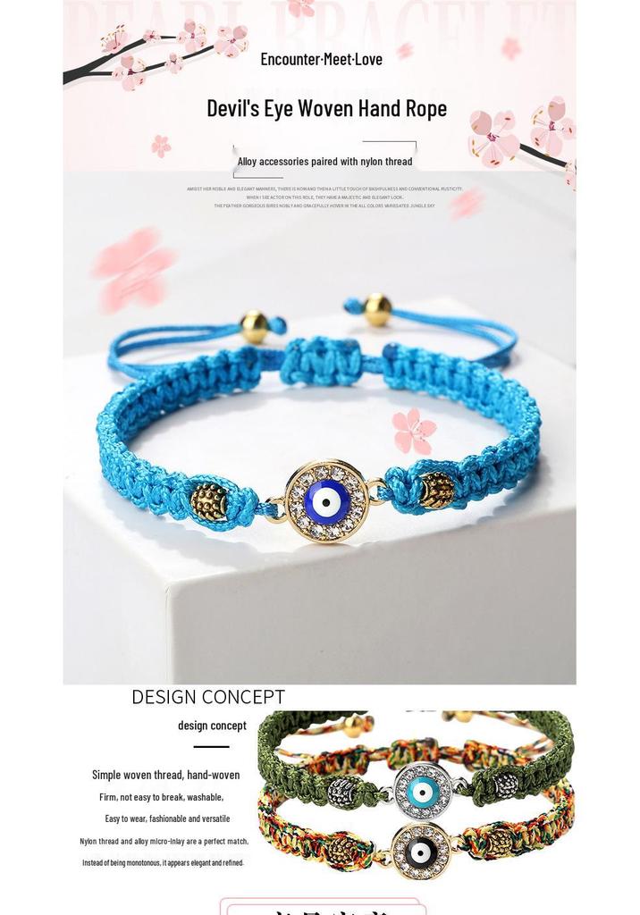 Red String Evil Eye Bracelet Set - Woven Hand Rope for Men & Women