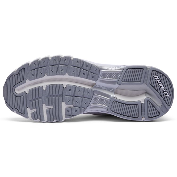 Li Ning Lijun Runner Lightweight Non-Slip Low-Top Sports Casual Shoes Men sneakers Gray Purple AZGT011-2