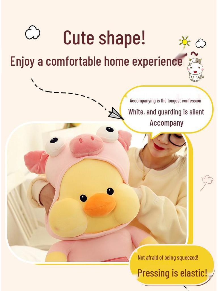 Cartoon Rabbit, Frog, and Duck Plush Toy - Hyaluronic Acid Soft Children's Birthday Gift