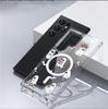 Cartoon Ghost Magnetic Transparent Full Coverage Case for iPhone 15/16/17 Pro Max