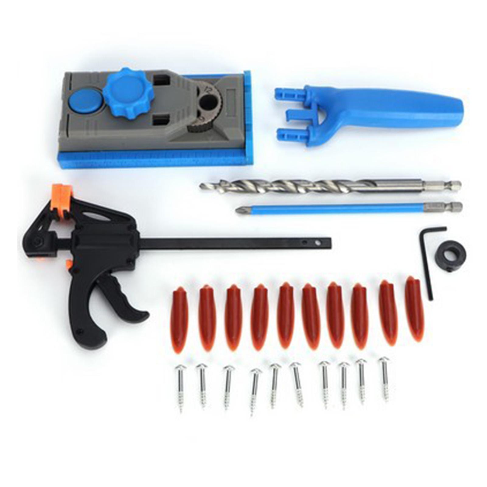 

Набор для быстрого наклонного сверления отверстий, приспособление для наклонного сверления отверстий, приспособление для деревообработки, пробойник, локатор со шкалой, инструменты для деревообработки синий