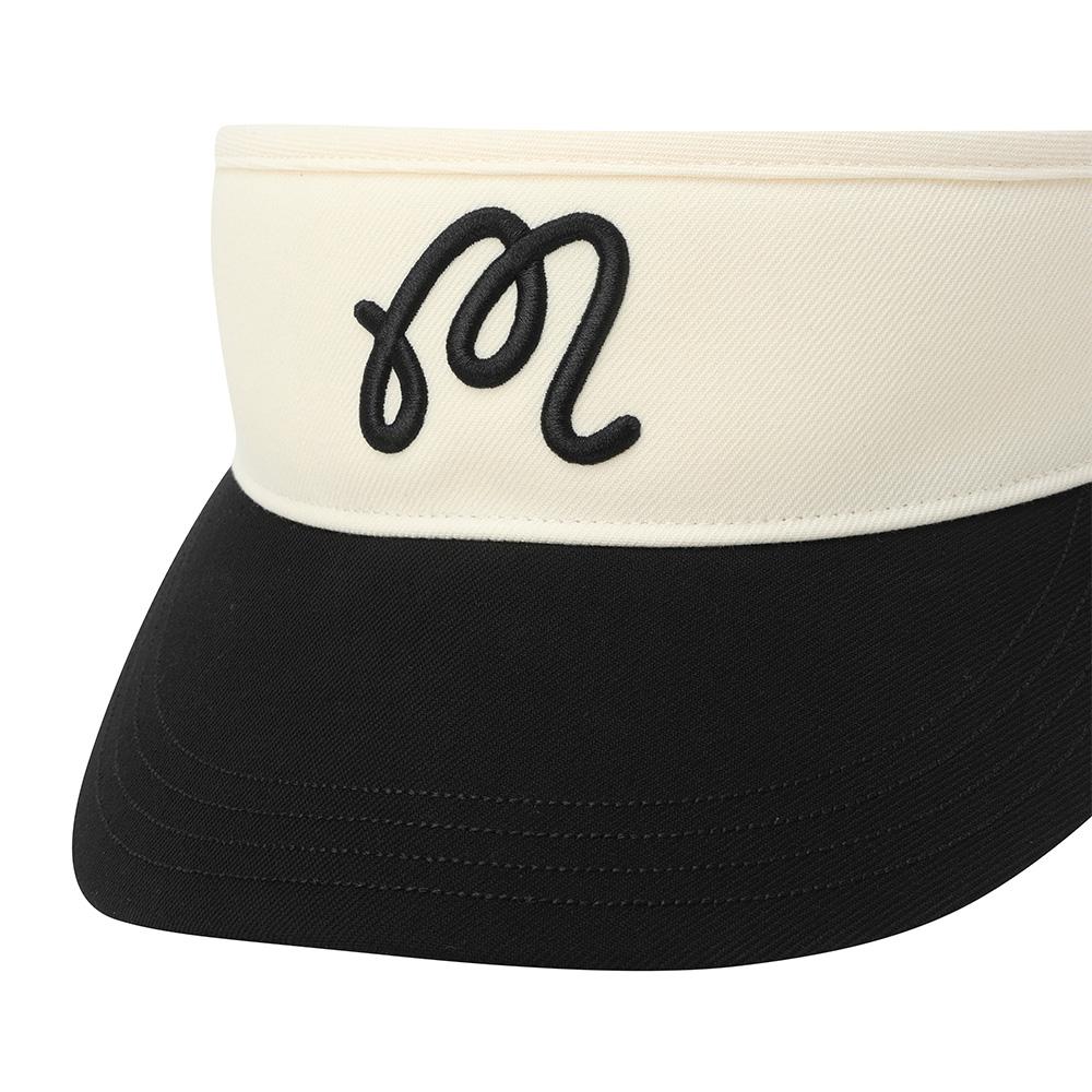 MALBON GOLF M Point Colorblock Visor Black