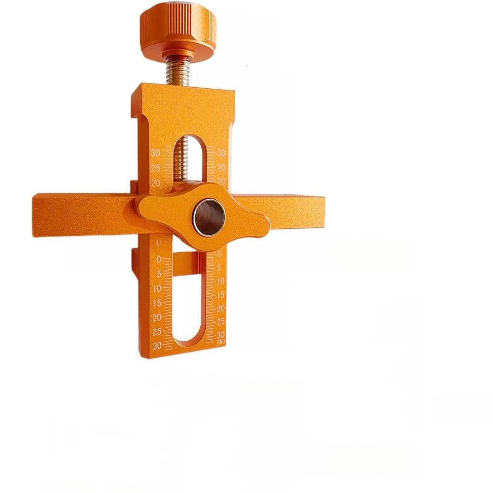 2 In 1 Cabinet Door Installation Positioner Hole Opening Tool Adjustable Aluminum Alloy Cabinet Portable Cabinet Mount Locator