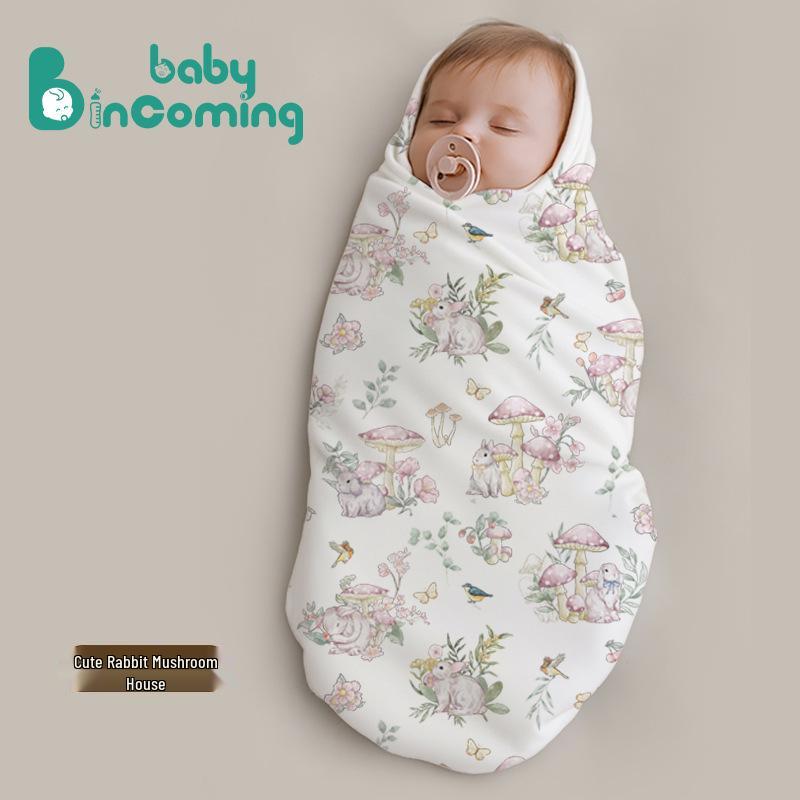 Pure Cotton Four Seasons Baby Swaddle Blanket - Anti-Startle, Newborn Essential 90x90 cm