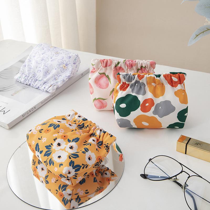 Cute Wind Makeup Bag Waterproof Shrapnel Print Storage Bag Carry Lipstick Mini Storage Bag