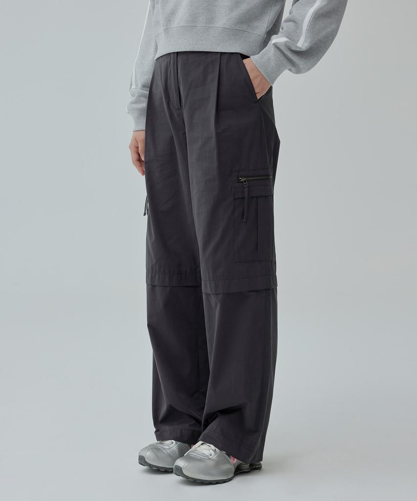 COVERNAT WOMAN Zipper Pocket Cargo Pants Black