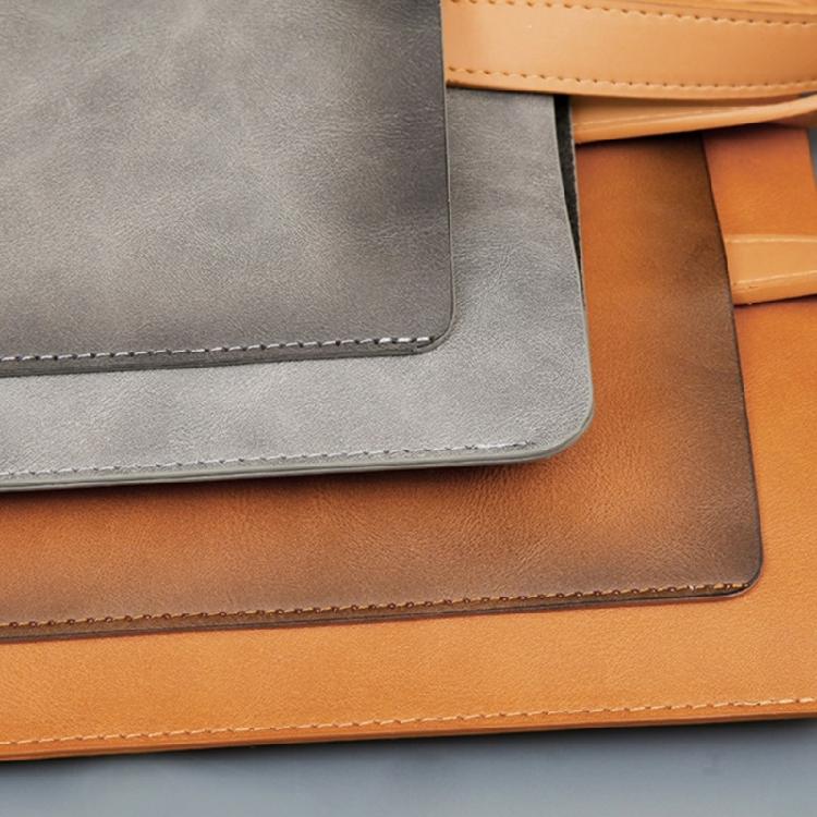 Document Storage Bag Leather Laptop Sleeve Leather Buckle Lock for Office