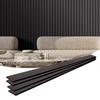 Wood Slat Acoustic Panels, 7.9 X 94.5 Inch, MDF Accent Wooden Wall Panels for Modern Interior Wall Decor