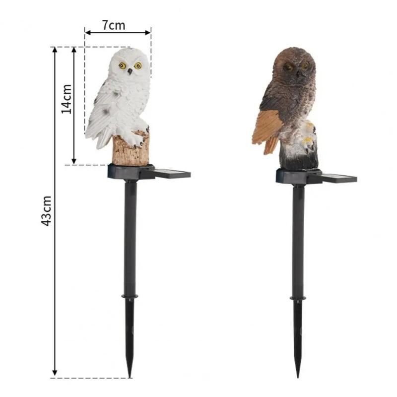 Solar Owl Garden Light Shaped Solar Light Weather Resistant Owl Solar Light for Garden Patio Decor with Automatic Patio Decor
