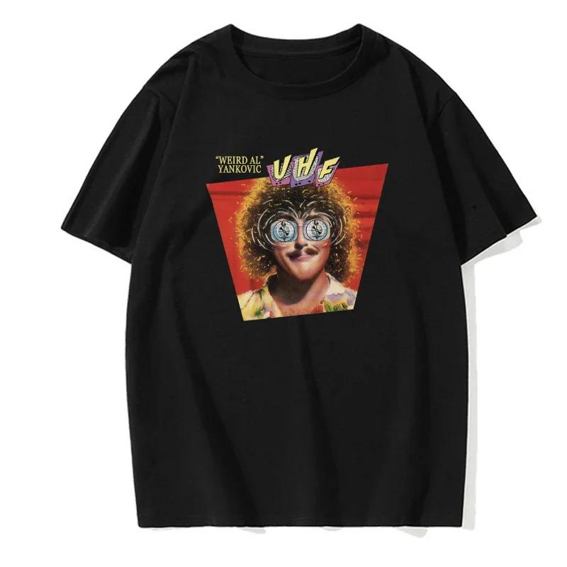 Weird Al Yankovic T-Shirt Sommerkleidung Schwarze T-Shirts Jungen Weiße T-Shirts T-Shirt für Männer Herren T-Shirt Baumwolle Rundhals T-shirt