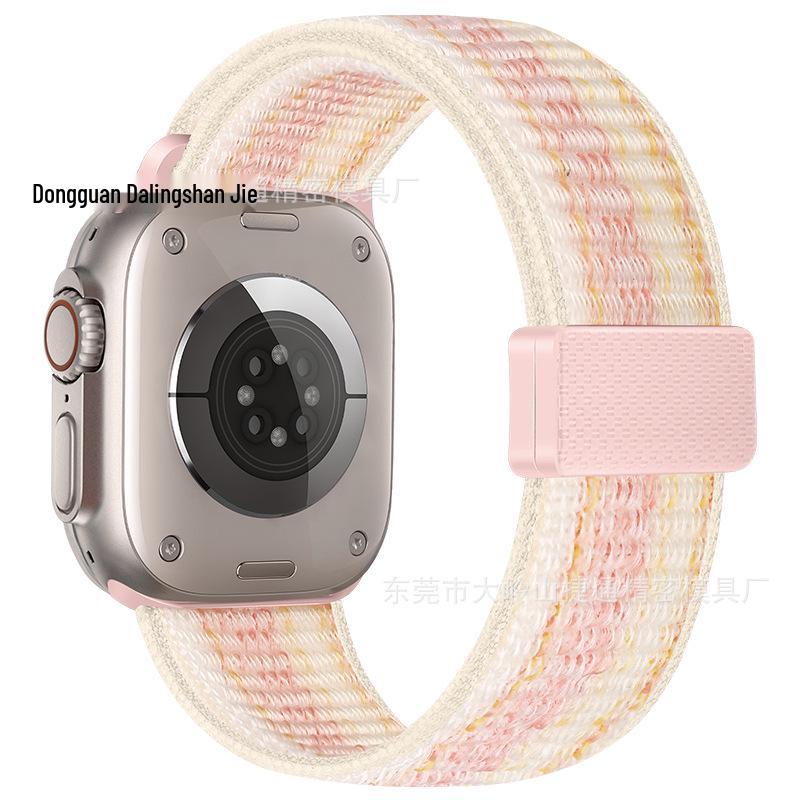 

Совместимый нейлоновый ремешок с магнитной застежкой Apple iWatch для Series 10/9 42/44/45/46/49mm