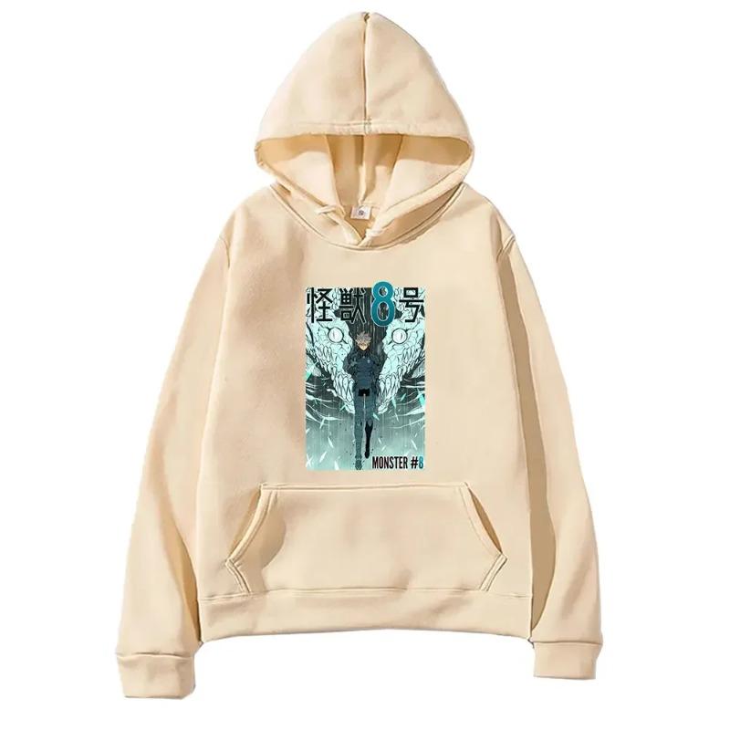 Autumn Anime Kaiju No 8 Ichikawa Reno Print Hooded Men Women Plus Size Hoodies Prevalent Sweatshirt Harajuku Unisex
