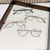 Metal Frame Cat Eye Glasses High-end Small Frame Near Sight Eyewear Transparent Anti Blue Light Glasses