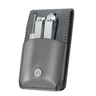 Qisu Grey 3-Piece Portable Nail Clipper Set