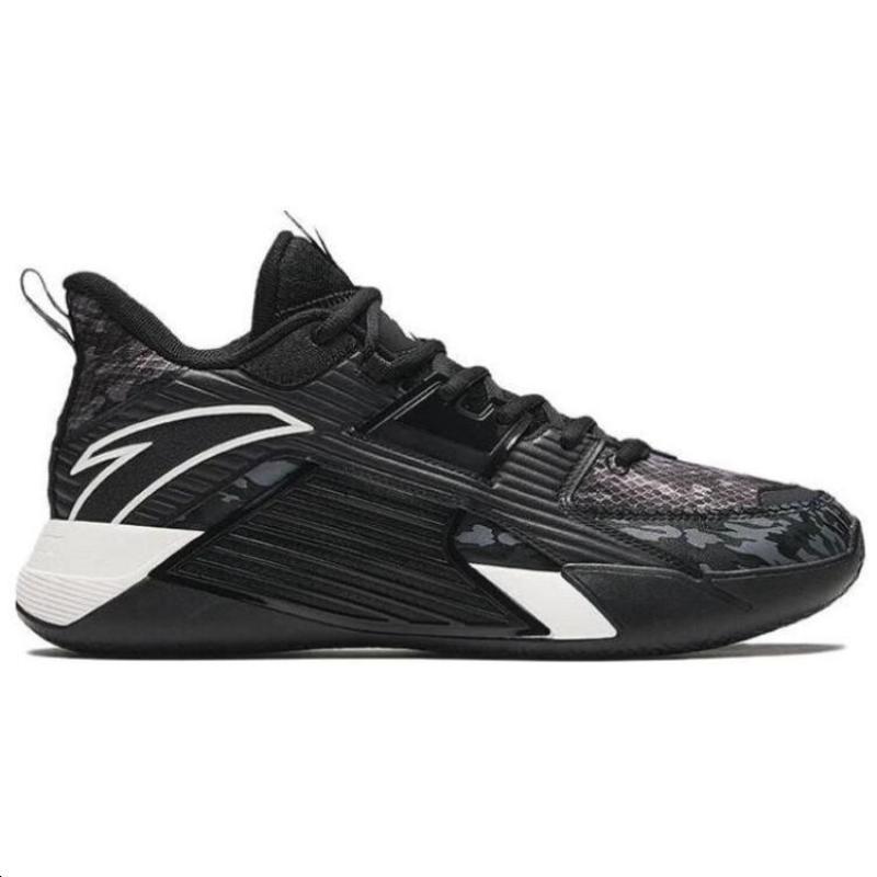 Anta 3 Abrasion Resistant Mid top Basketball Shoes Men's Black Gray Sneakers 112341604-6