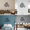 50 cm / Metal Analog Wall Clock for Home Decoration | Decorative Cycle Wallclocks for Living Room Stylish | Designer Wall Watch for Bedroom