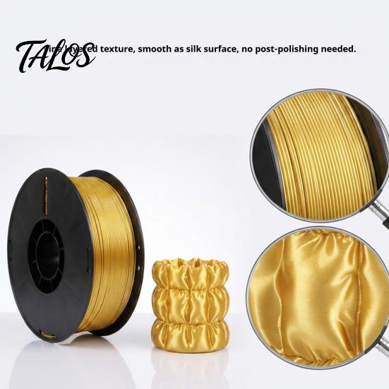3D Printing Filament PLA Printer Filament, 1Kg Spool, 1.75mm, Neatly Wound High Gloss Metallic Silk Fit Most FDM Printers Accessoty