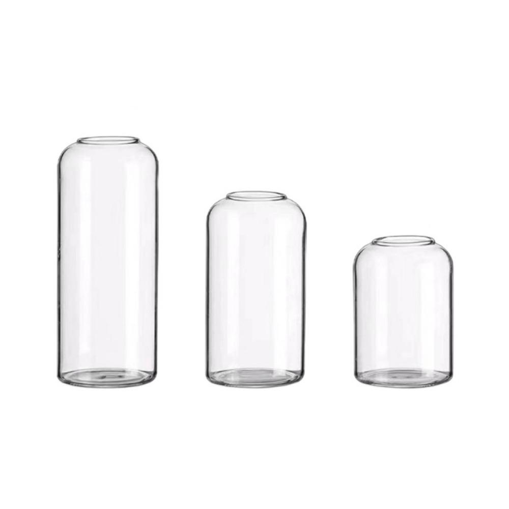 

3 шт./набор Прозрачные маленькие вазы для цветов Ручной работы Современные декоративные вазы-бутоньерки для цветов, Свадебное украшение центра стола, Украшение обеденного стола