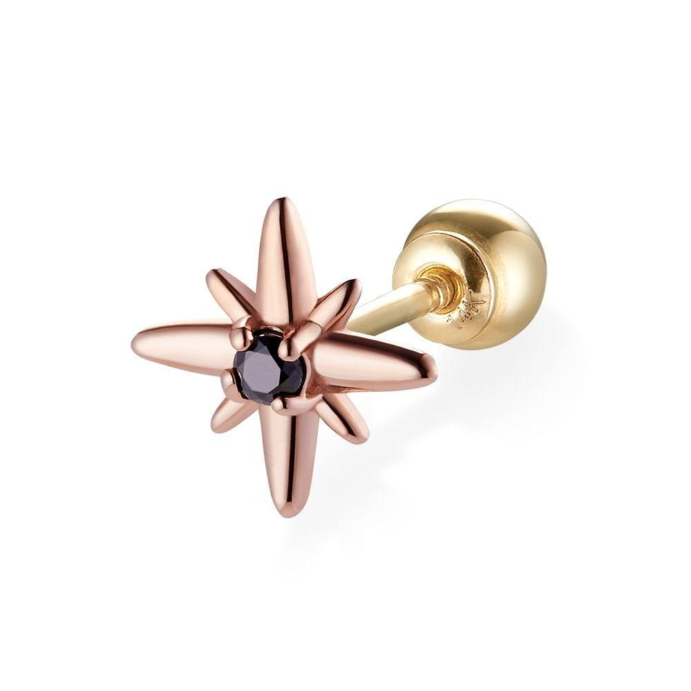 [Dorocy] 14K Quing Quing Wish Collection Polaris Piercing (1 Piece)