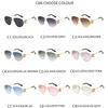 Oversized Pilot Sunglasses Men Trendy Fashion Vintage Rimless Brand Sun Glasses Women Outdoor Male Driving UV400 Eyewear