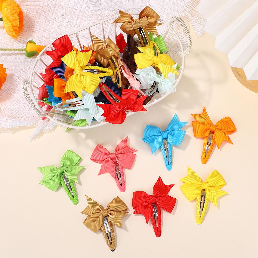 

30PCS/lot random butterfly hair clips for girls hair accessories boutique cloth handmade barrette 2.5inch hairbangs hairgripes