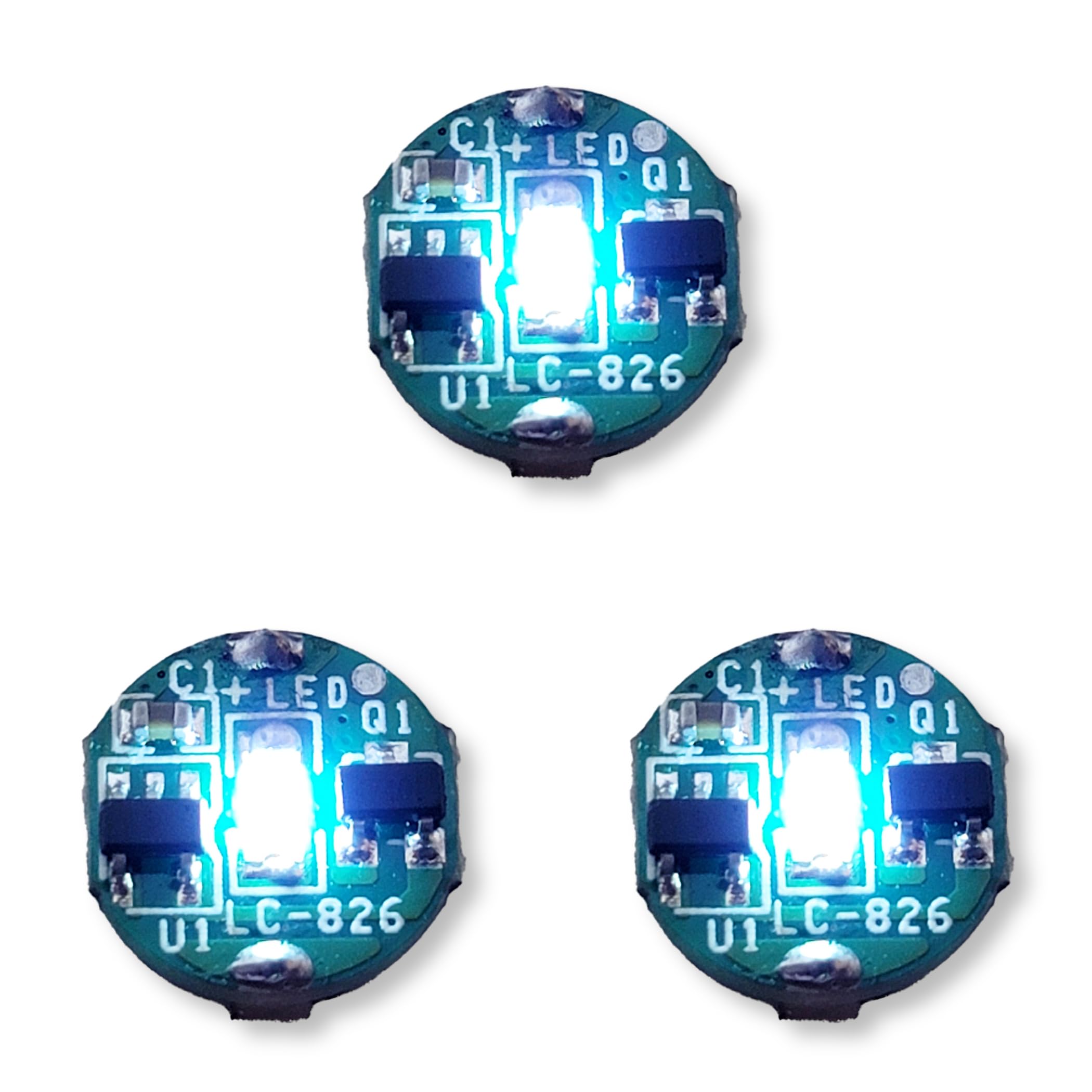 

Lezalic LED Lighting with Magnetic Set of CR927 Compatible Button Cell Wireless Light for Plastic and Figures Switch, 3, Battery, Ultra-Small Models, білий