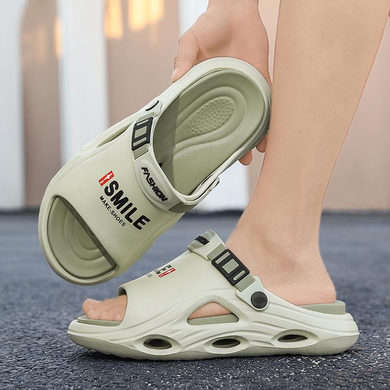 Summer Men's Large Size Sandals EVA Soft Soled Slippers Home Casual Slippers Beach Sandals