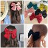 Big Hair Bow Ties Hair Clips Satin Two Layer Butterfly Bow For Women  Accessories Barrettes for School Christmas Gift