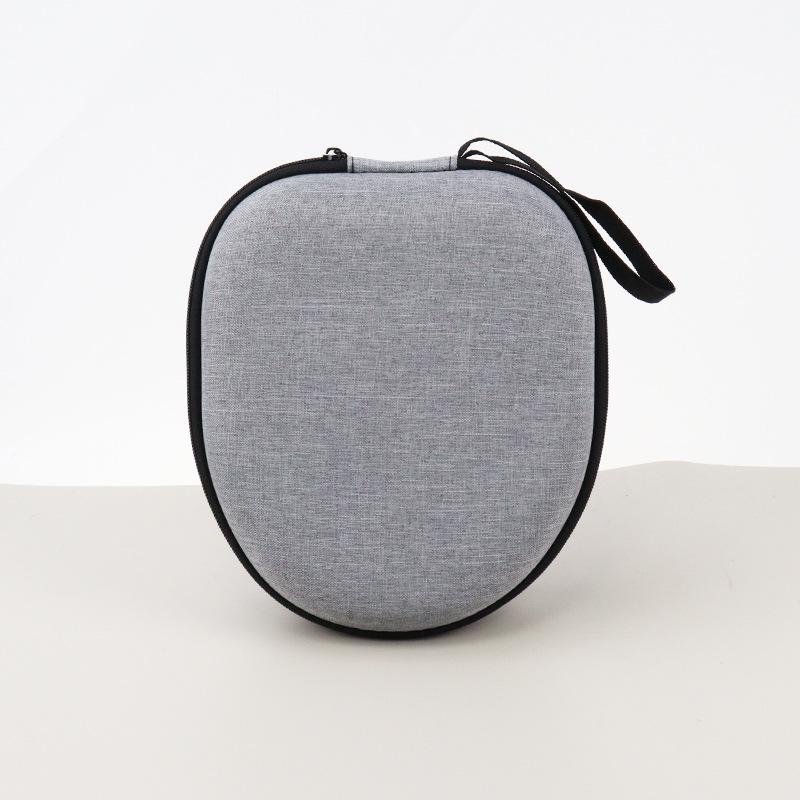 Gray Semi-Circular EVA Headset & Electronics Storage Bag - Portable, Drop-Proof