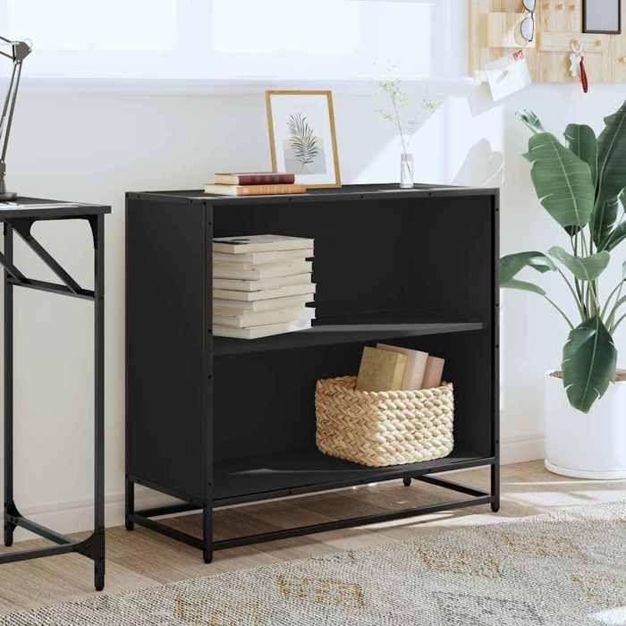 VidaXL Bookcase Black 80.5x35x76 Cm Engineered Wood, Bookcase, Room Divider, Divider, Cabinet of 849104