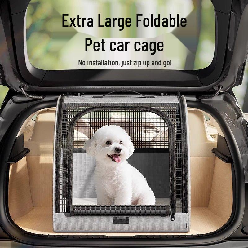 Letto Pieghevole da Viaggio per Animali Domestici e Seggiolino Auto per Cani e Gatti Piccoli