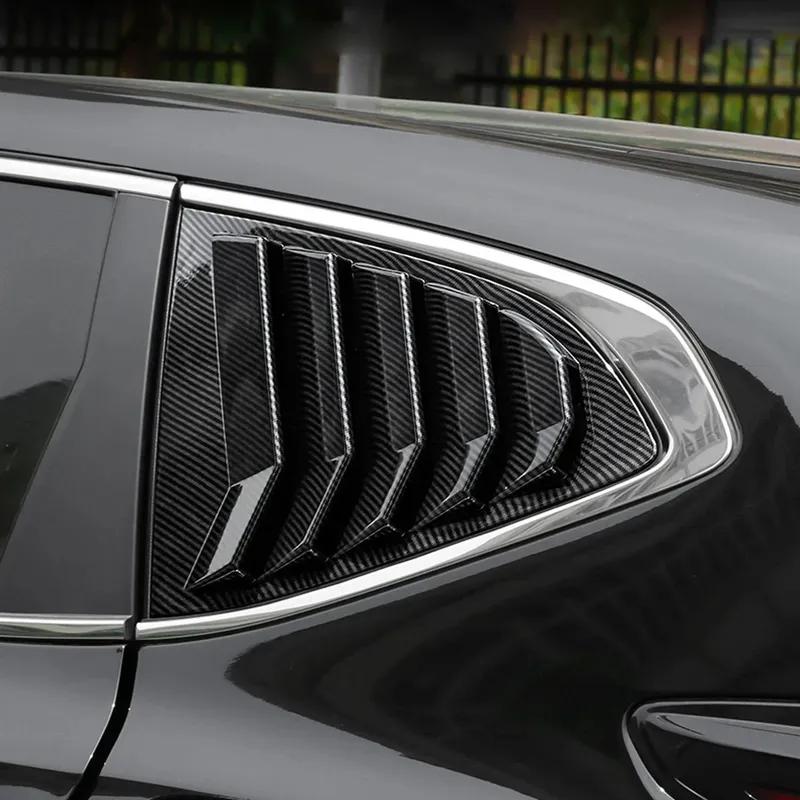 For Honda CR-V CRV 2017 2018 2019-2022 ABS Plastic Rear Window Quarter Louver Cover Side Vent Trim Car Adhesive Accessories