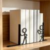 1Pair Stick Figure Book Holder Human Shape Book Stopper  School Office Supplies