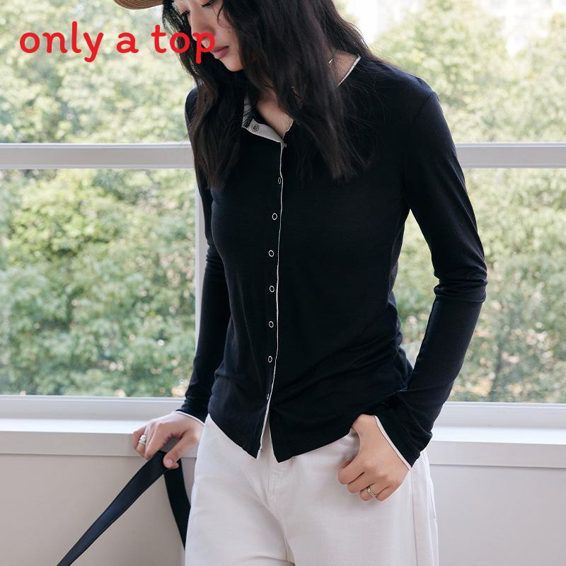 Solid Color Knit Cardigan For Women With Button Closure For Spring Casual Wear