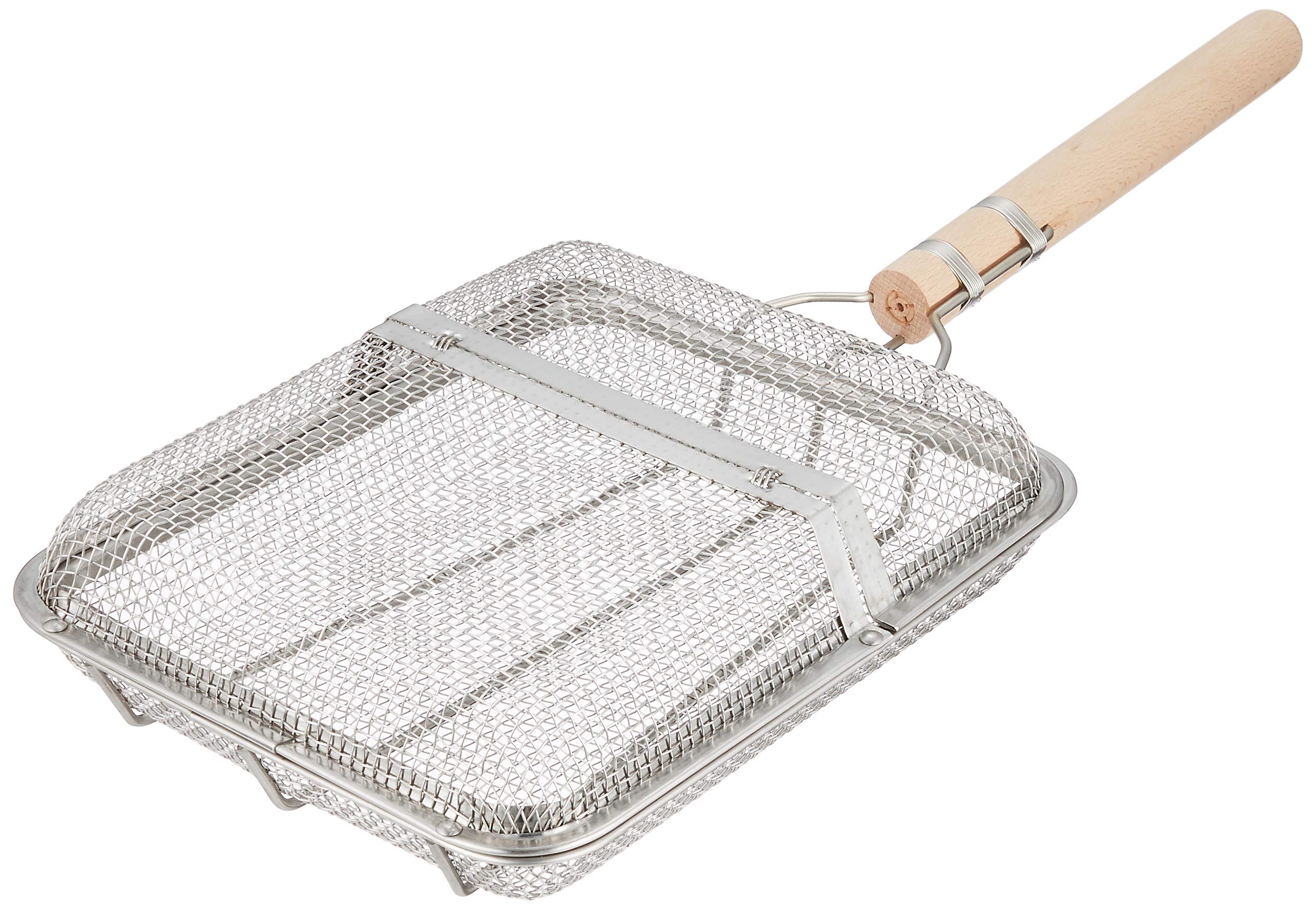 

Endo Shoji Professional-Grade Square Ginkgo Roasting Knife with Wooden Handle, Large, BGV131