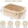 Bento Box for Adult, 1200 ML Lunch Containers for Adults, LeakProof Lunch Box with Utensils, BPA Free, 3 Compartment Bento Box Microwave Safe