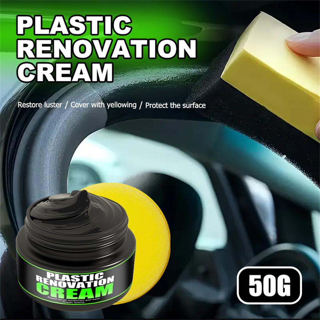 Autopoliturpaste, Kratzerentferner, 50g, Automotive Detailling Compound, Wiederhersteller für Fahrzeugoberflächen, Lang anhaltendes Finish, Für Scheinwerfer, Räder