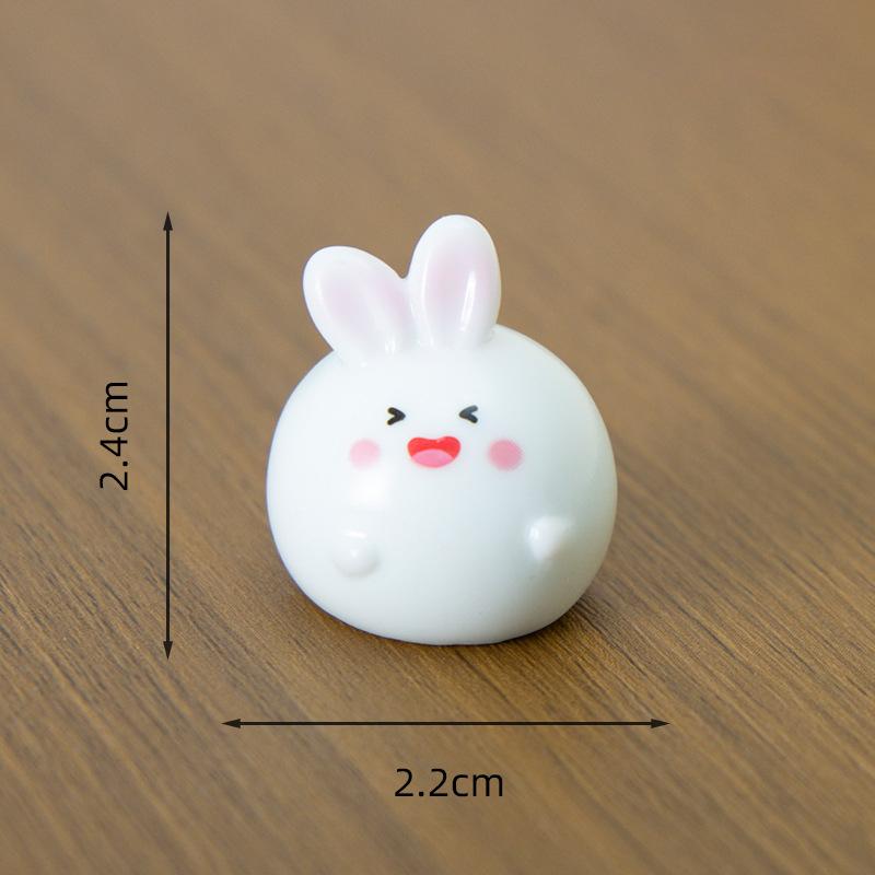 

Мультяшный милый шар животное микро-пейзаж настольные украшения украшения, пухлый маленький кролик Танюань DIY аксессуары Winking rabbit