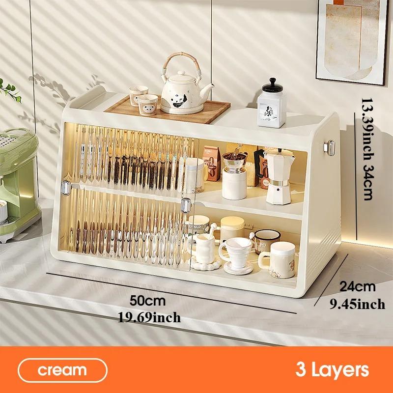 Storage Artifact Premium Tea Set Cup Holder Coffee Storage Rack Cup Water Cup Light Luxury Storage Rack Mug  Kitchen Organizer