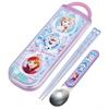 Skater Children's Lunch Box Chopsticks Spoon Set Sliding Type Antibacterial Kids Made in Japan Disney Frozen 25 Girls CCA1AG