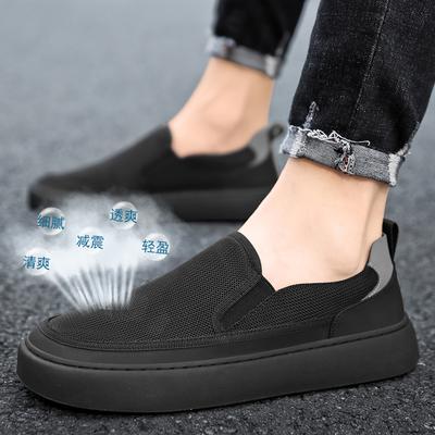 2024 Summer Canvas Men Breathable Casual Flat Bottom Lightweight Driving Shoes Men's New Style
