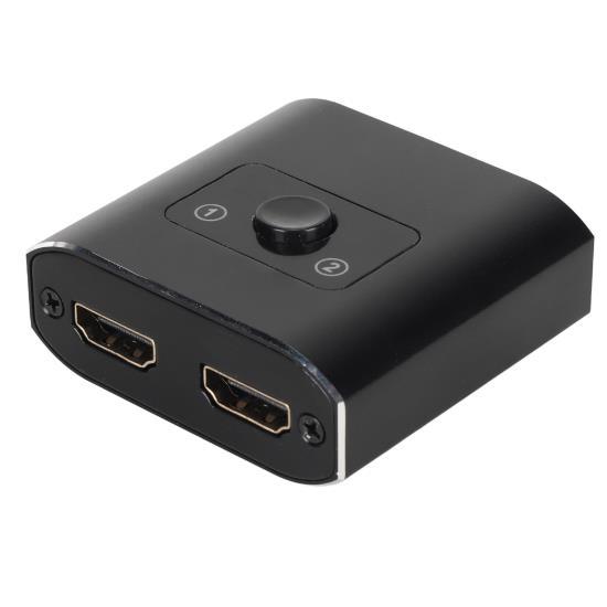 

Коммутатор интерфейса мультимедиа HD 1 в 2 выхода, двухстороннее переключение 4K HD, разветвитель интерфейса мультимедиа для телевизора, монитора, проектора