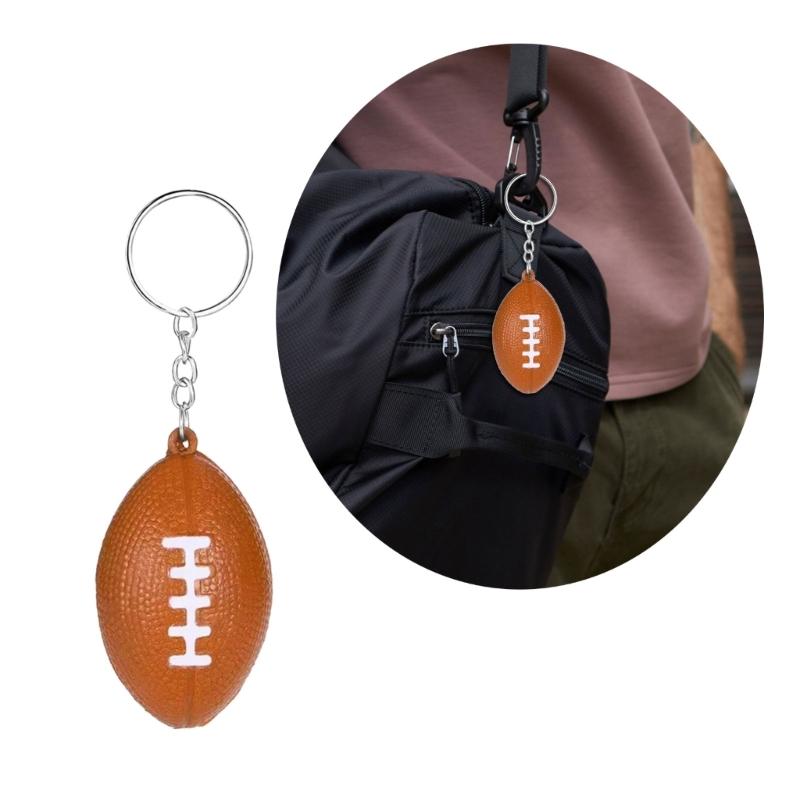 Small Foam Balls Keychain Pendant Backpack Hangings Decoration Handbag Car Keyring Decoration Car Key Holder Bag Pendant