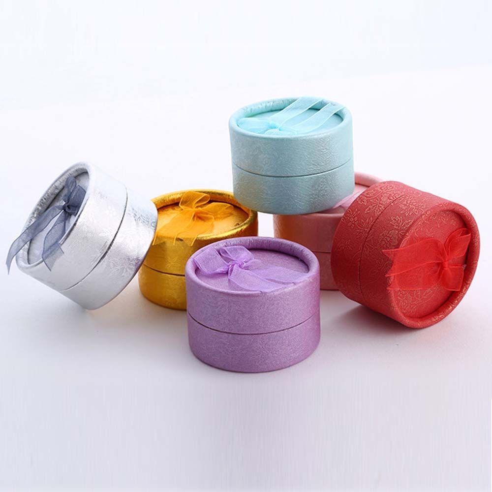 

Кейс-дисплей Круглый бант Цветная лента Подарочные коробки Бумажная коробка Упаковка ювелирных изделий Шкатулки для ювелирных изделий